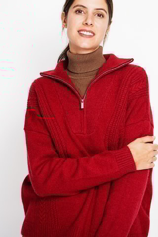 Camisola oversize - Vermelho
