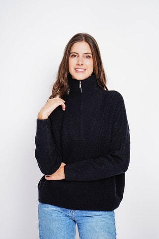 Camisola oversize - Preto