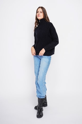 Camisola oversize - Preto
