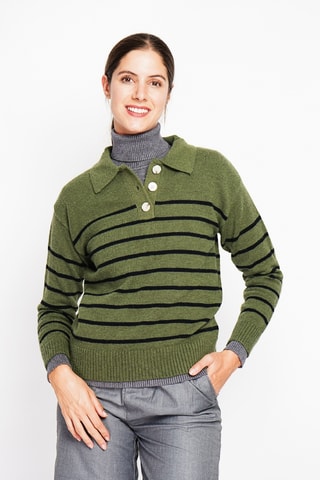 Camisola oversize - Caqui