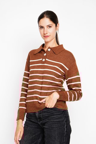 Camisola oversize - Castanho