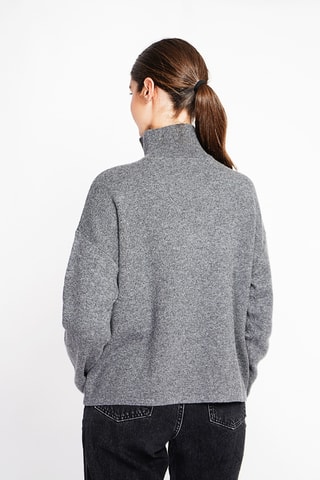 Camisola oversize - Cinzento mesclado