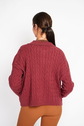 Camisola oversize - Bordô