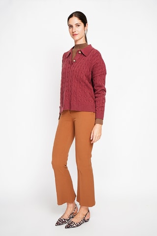Camisola oversize - Bordô