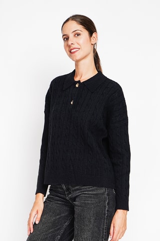 Camisola oversize - Preto