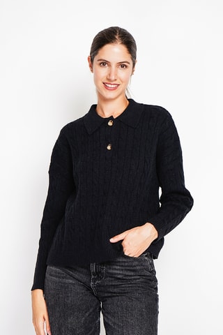 Camisola oversize - Preto