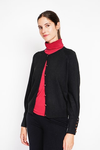 Casaco de malha oversize - Preto
