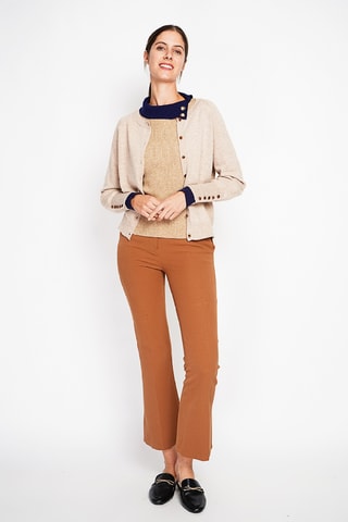 Casaco de malha oversize - Bege