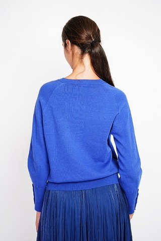 Casaco de malha oversize - Azul-real