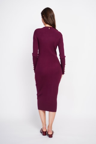 Vestido médio - Bordô