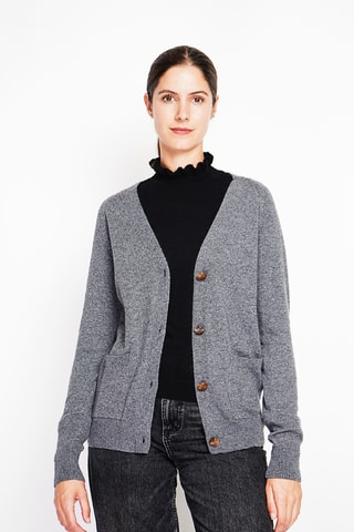 Casaco de malha oversize - Cinzento
