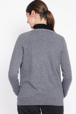 Casaco de malha oversize - Cinzento