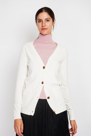 Casaco de malha oversize - Branco