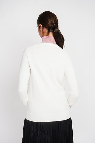 Casaco de malha oversize - Branco