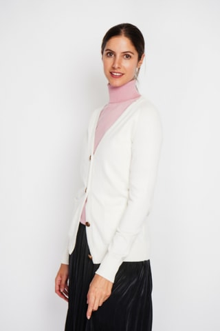 Casaco de malha oversize - Branco