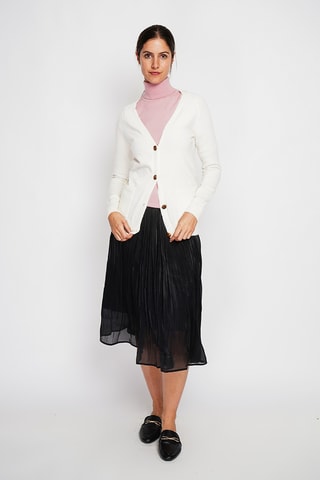Casaco de malha oversize - Branco