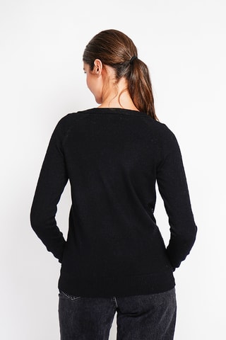 Casaco de malha oversize - Preto