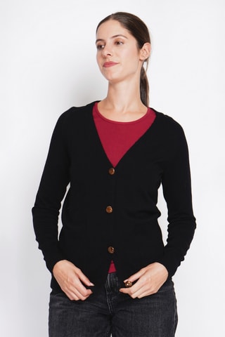 Casaco de malha oversize - Preto