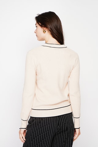 Camisola em caxemira - Creme