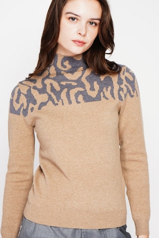 Camisola em caxemira - Camel