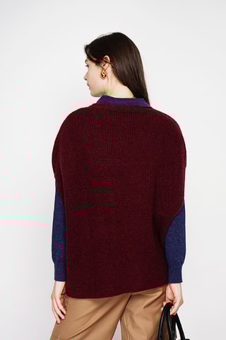 Camisola oversize - Bordô