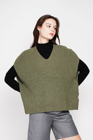 Camisola oversize - Caqui