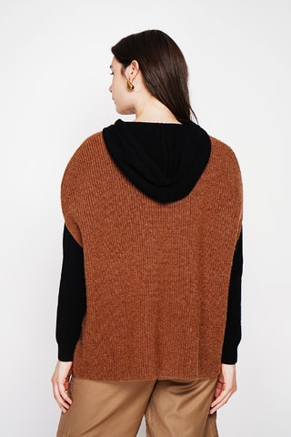 Camisola oversize - Castanho