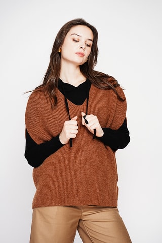 Camisola oversize - Castanho