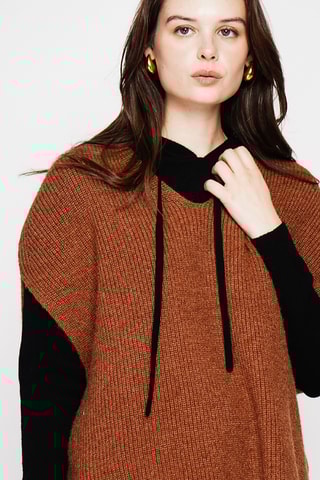 Camisola oversize - Castanho