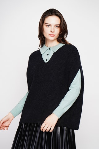 Camisola oversize - Preto