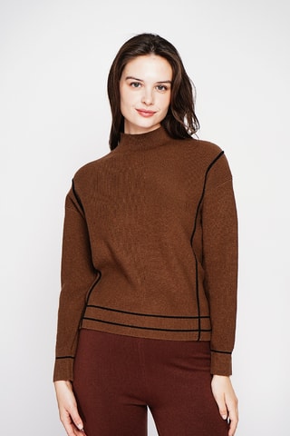 Camisola oversize - Castanho