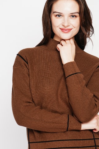 Camisola oversize - Castanho