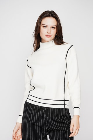 Camisola oversize - Branco