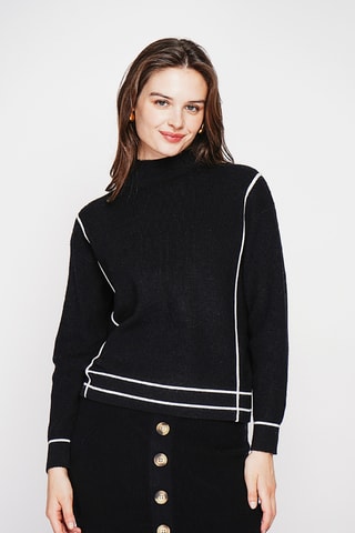 Camisola oversize - Preto