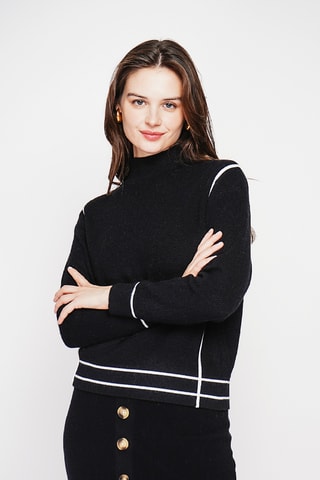 Camisola oversize - Preto