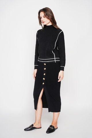 Camisola oversize - Preto