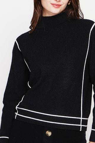 Camisola oversize - Preto