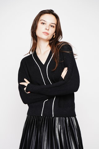 Camisola oversize - Preto