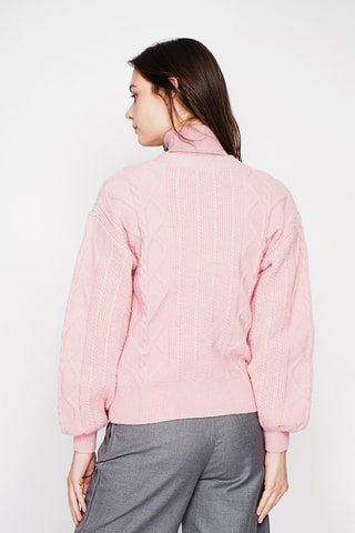 Casaco de malha oversize - Rosa