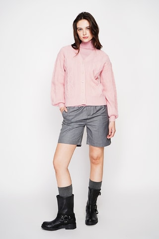 Casaco de malha oversize - Rosa