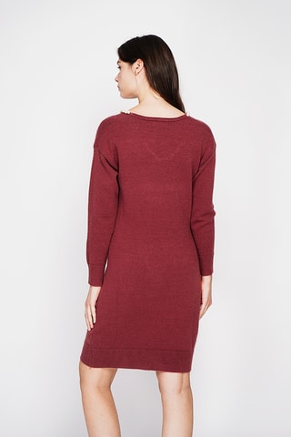 Vestido direito - Bordô
