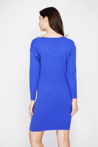 Vestido direito - Azul-real