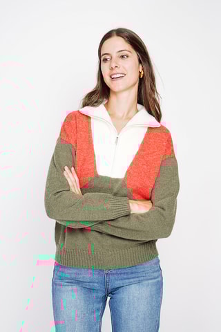 Camisola oversize - Caqui