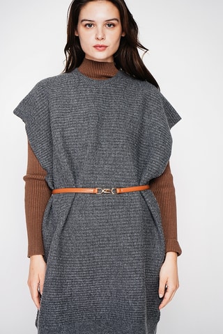 Vestido-camisola - Cinzento mesclado