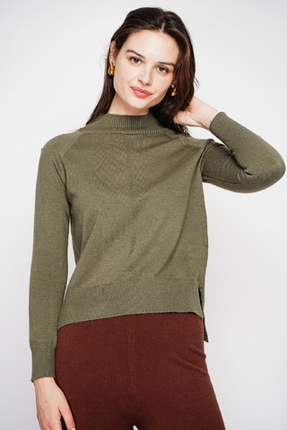 Camisola oversize - Caqui