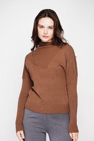 Camisola oversize - Castanho