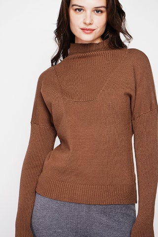 Camisola oversize - Castanho