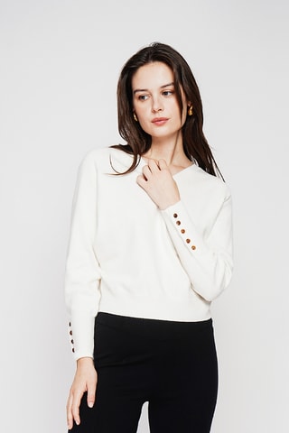 Camisola oversize - Branco