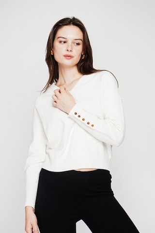 Camisola oversize - Branco