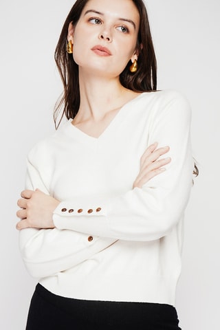 Camisola oversize - Branco